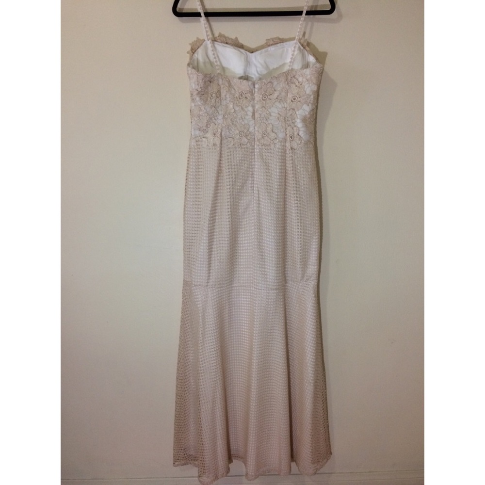 Aidan Mattox spaghetti lace top mermaid gown - Picture 5 of 8